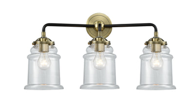 Nouveau Bath Vanity Light Cast Brass Glass