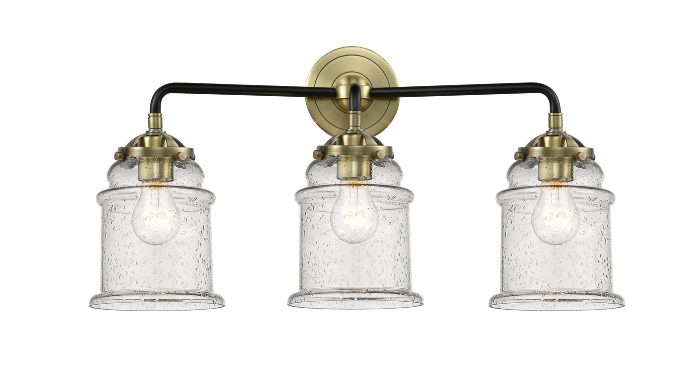 Nouveau Bath Vanity Light Cast Brass Glass