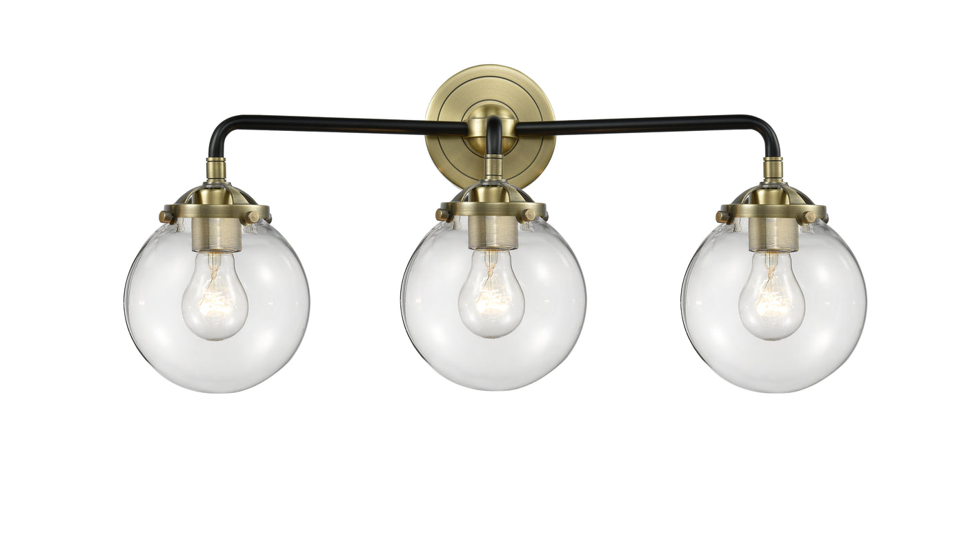 Nouveau Bath Vanity Light Cast Brass Steel