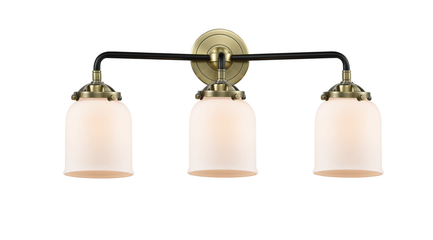 Nouveau Bath Vanity Light Steel Glass