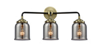 Nouveau Bath Vanity Light Steel Glass