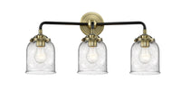 Nouveau Bath Vanity Light Steel Glass