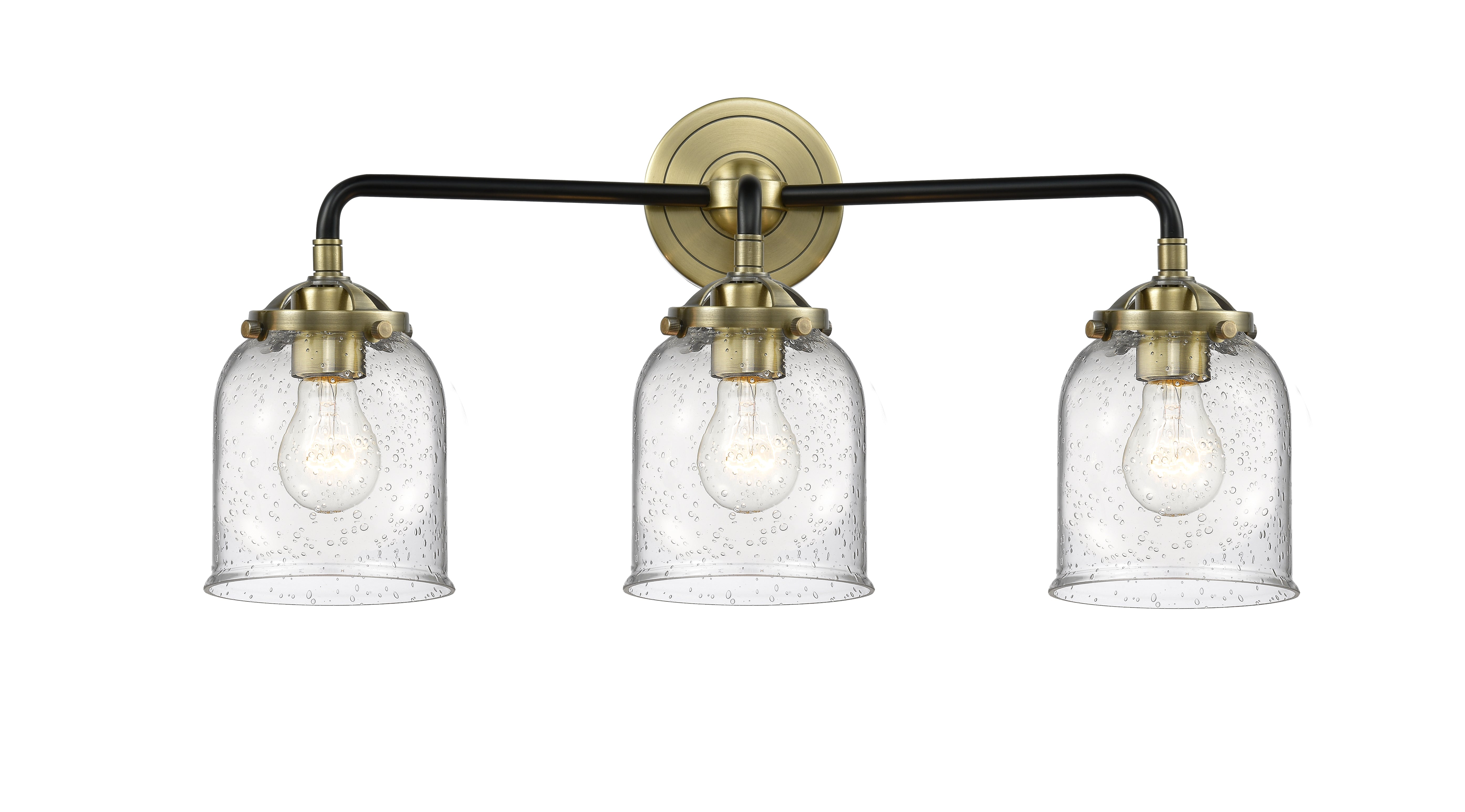 Nouveau Bath Vanity Light Cast Brass Steel