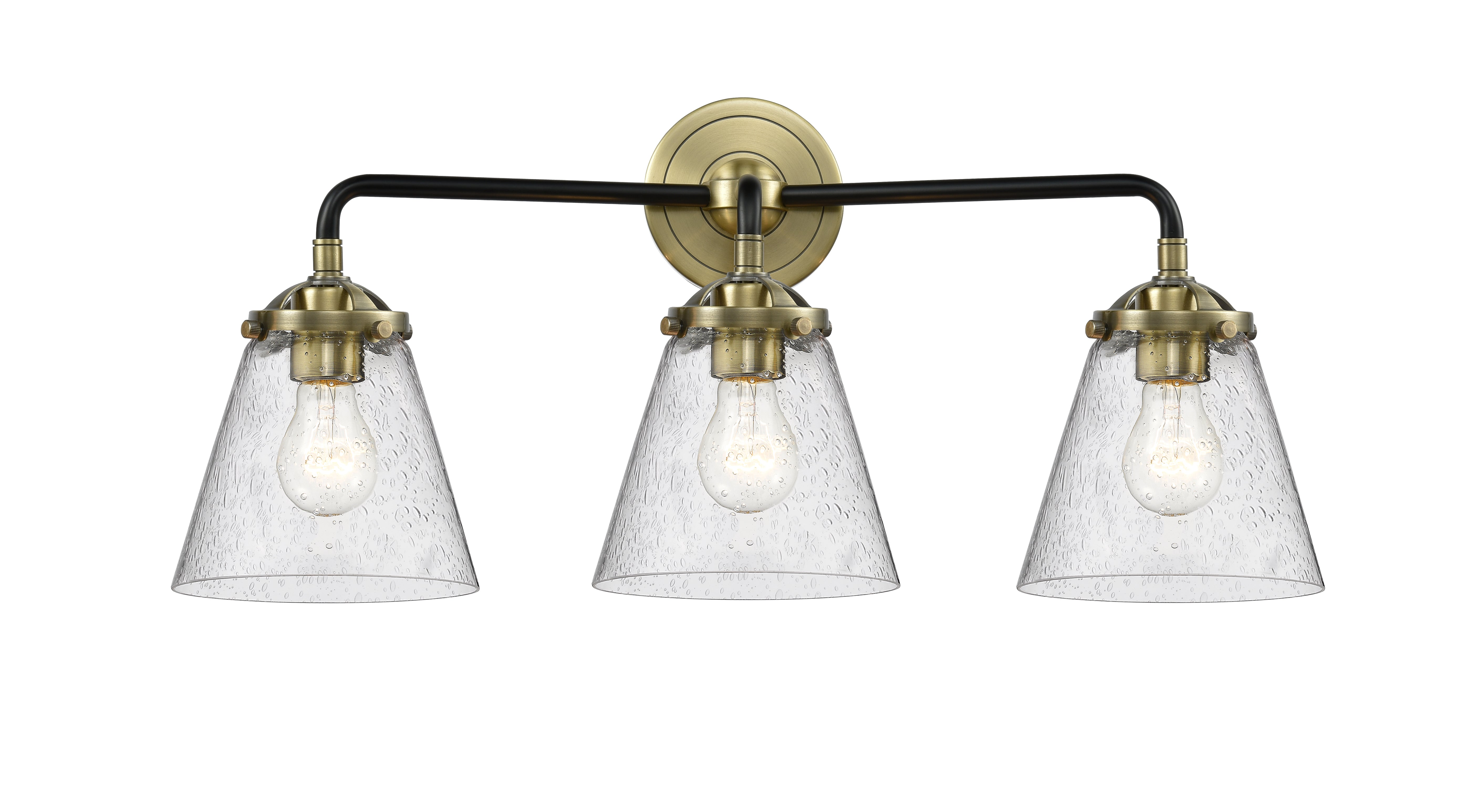 Nouveau Bath Vanity Light Cast Brass