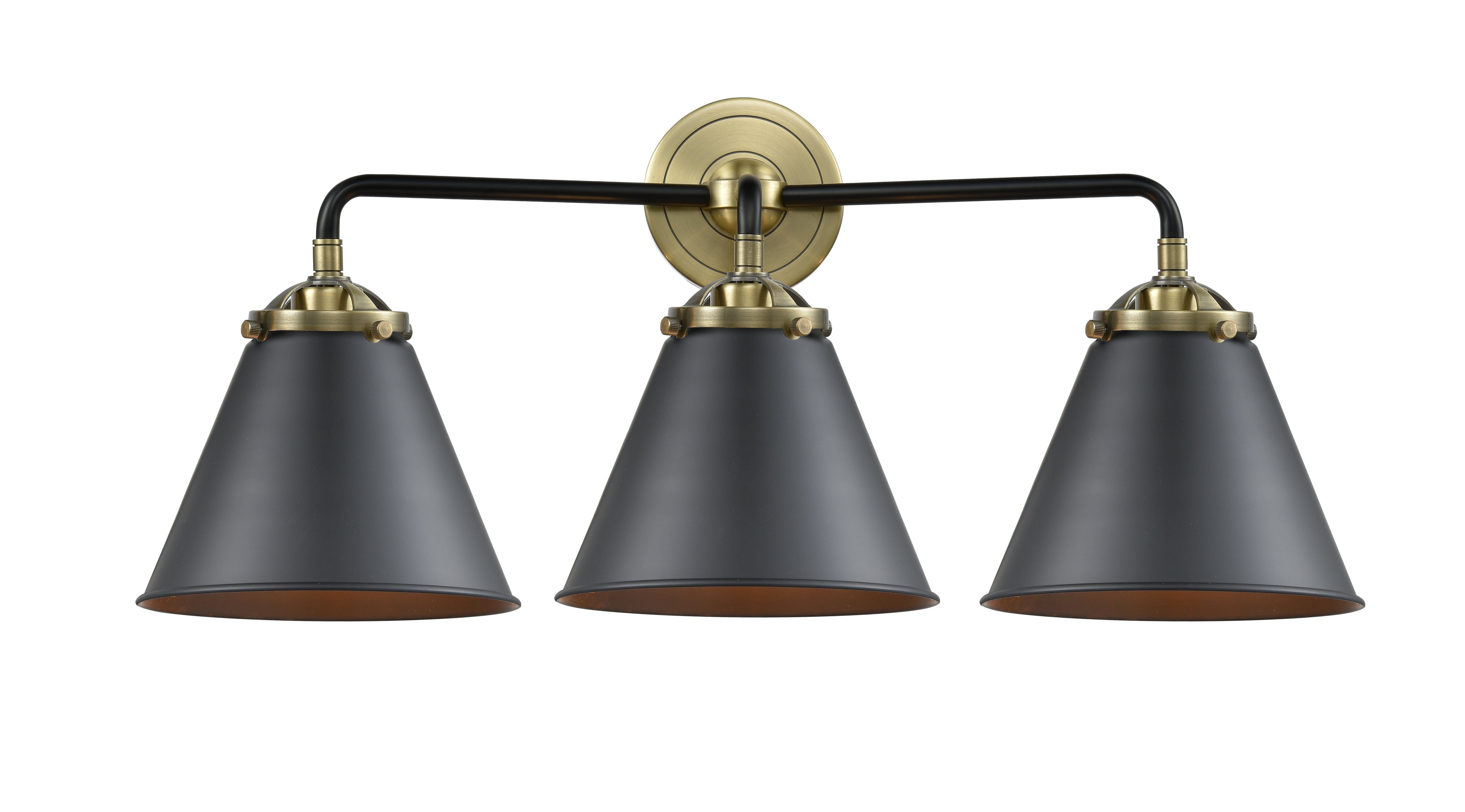 Nouveau Bath Vanity Light Cast Brass Steel