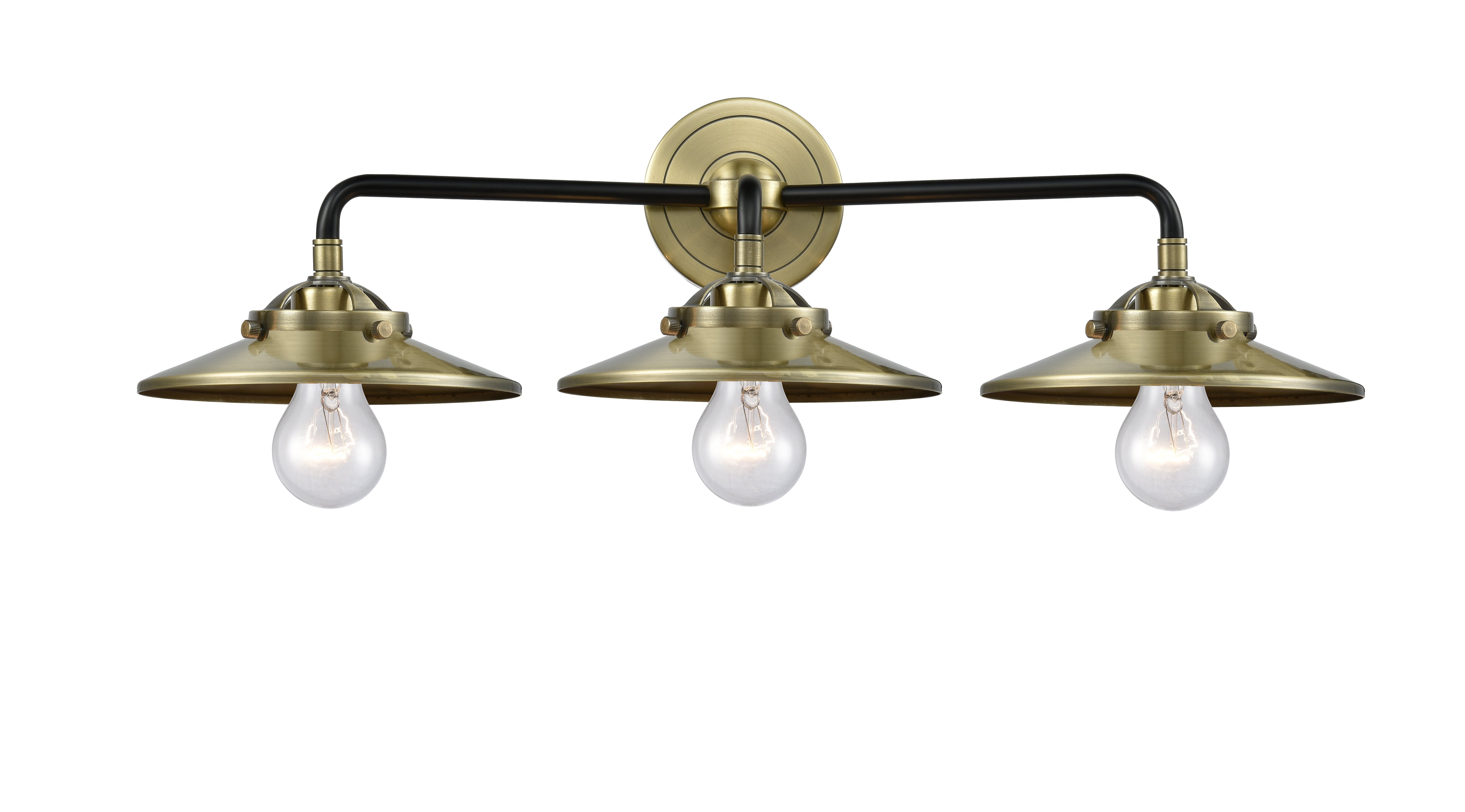 Nouveau Bath Vanity Light Cast Brass 26 Inch