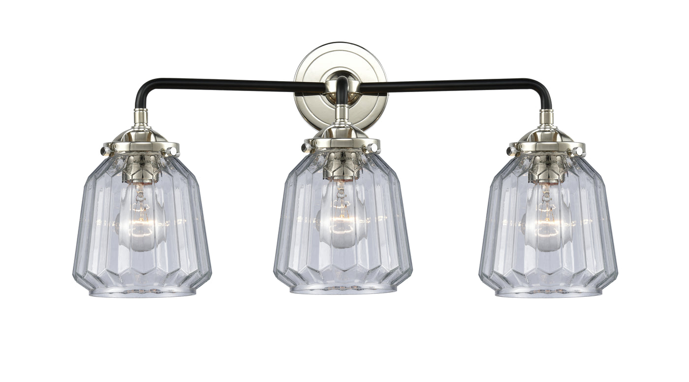Nouveau Bath Vanity Light Cast Brass Steel