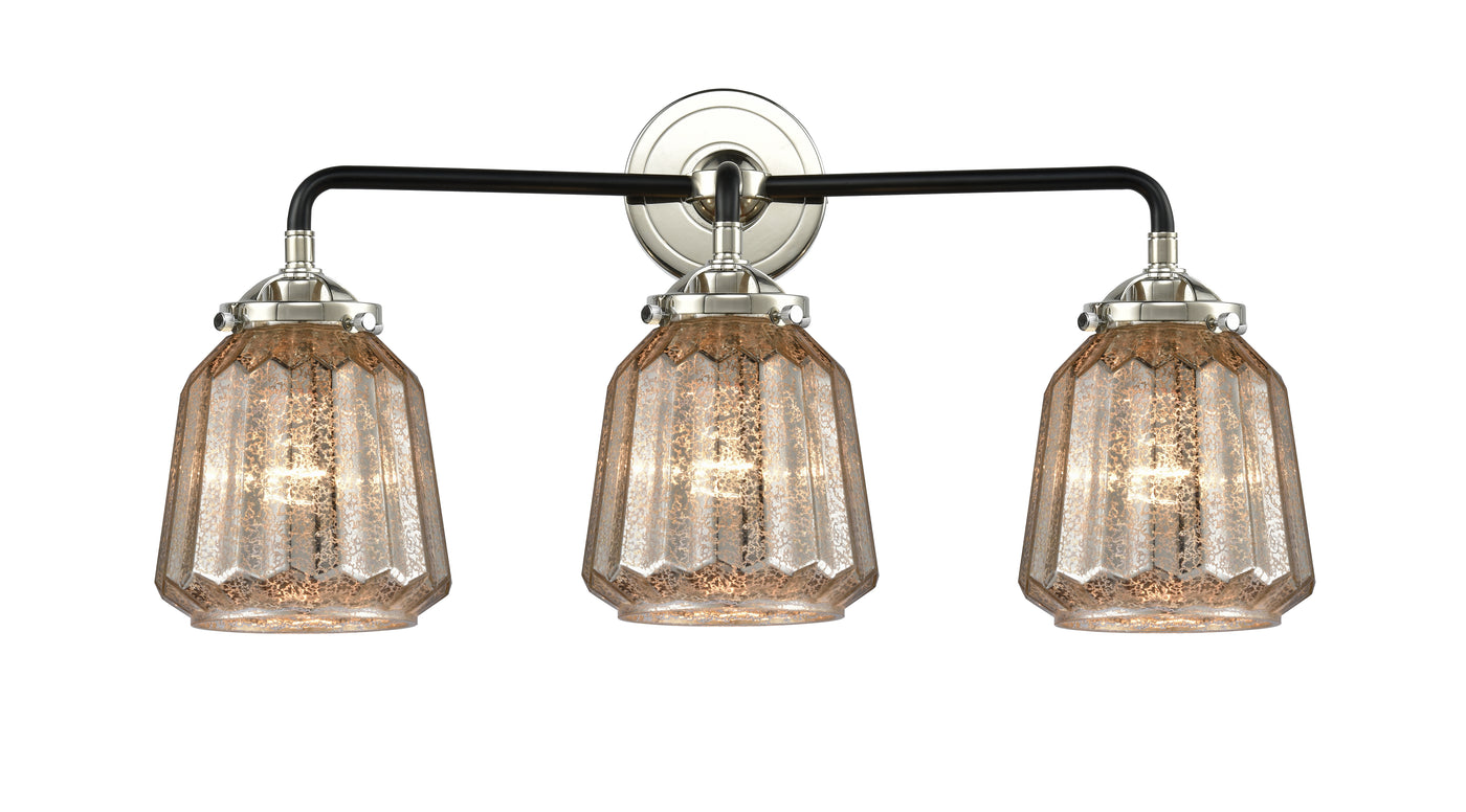 Nouveau Bath Vanity Light Cast Brass Steel