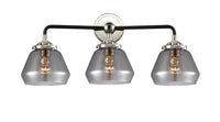 Nouveau Bath Vanity Light Cast Brass Steel