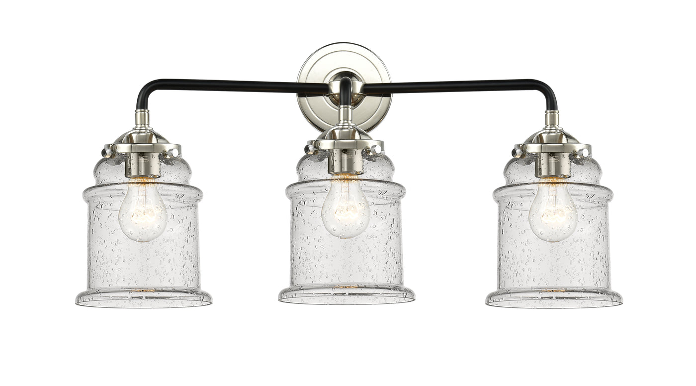 Nouveau Bath Vanity Light Cast Brass Glass
