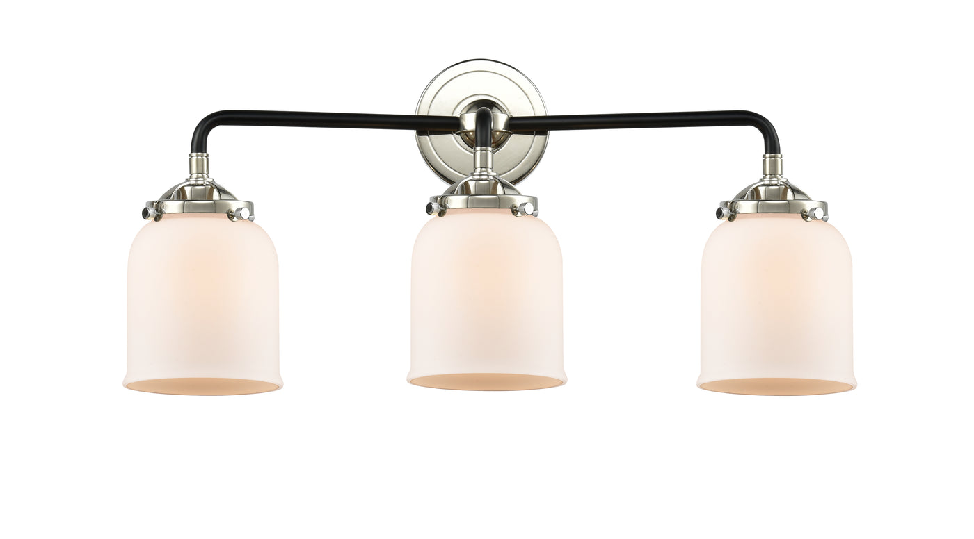 Nouveau Bath Vanity Light Steel Glass