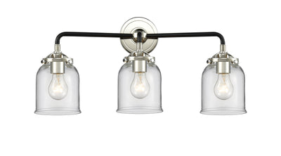 Nouveau Bath Vanity Light Steel Glass