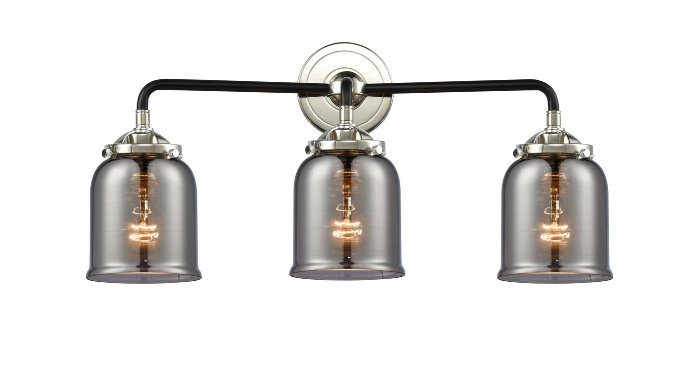 Nouveau Bath Vanity Light Steel Glass