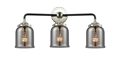 Nouveau Bath Vanity Light Steel Glass