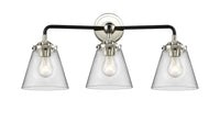 Nouveau Bath Vanity Light 9 Inch Cast Brass