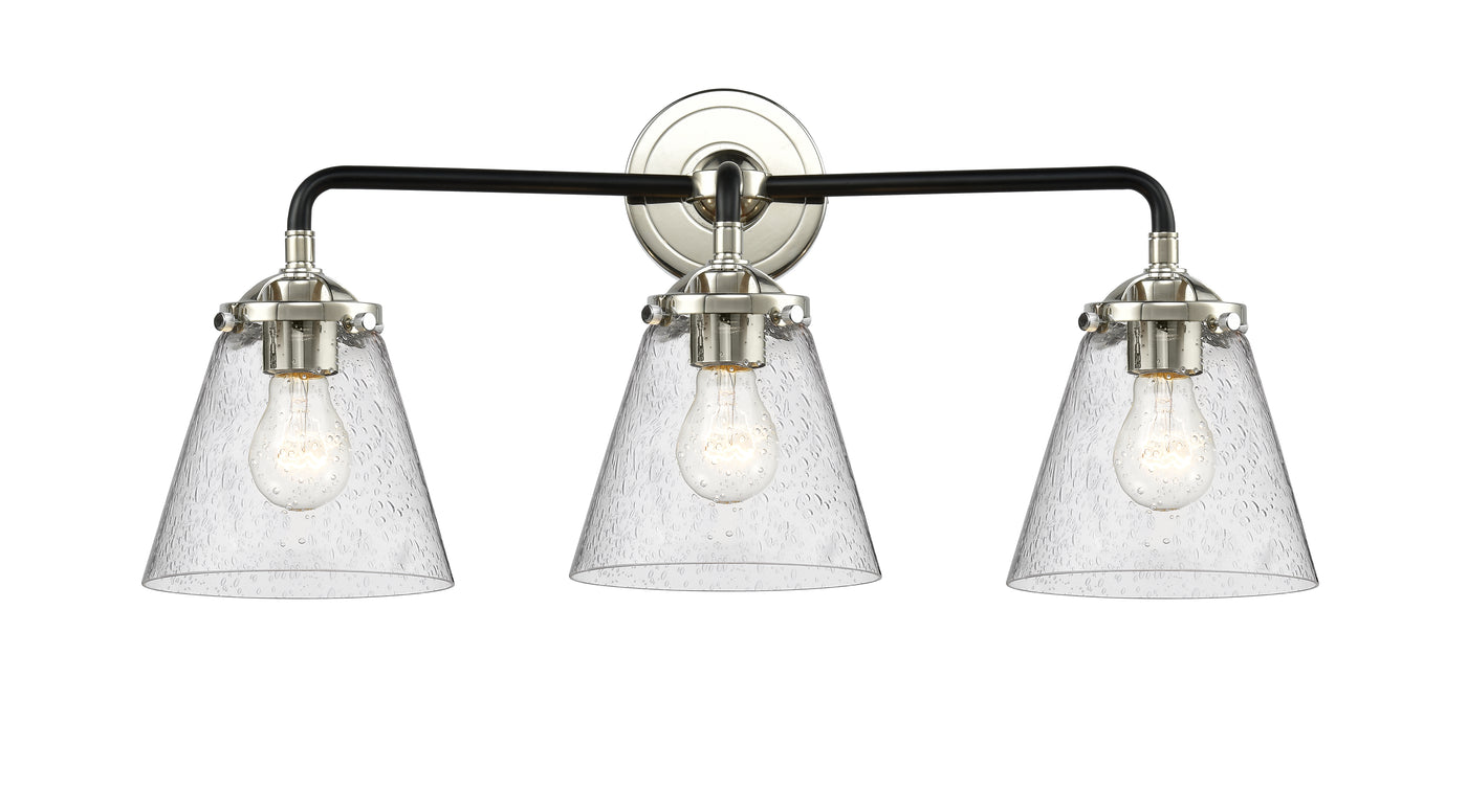 Nouveau Bath Vanity Light 9 Inch Cast Brass