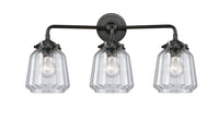 Nouveau Bath Vanity Light Cast Brass Glass