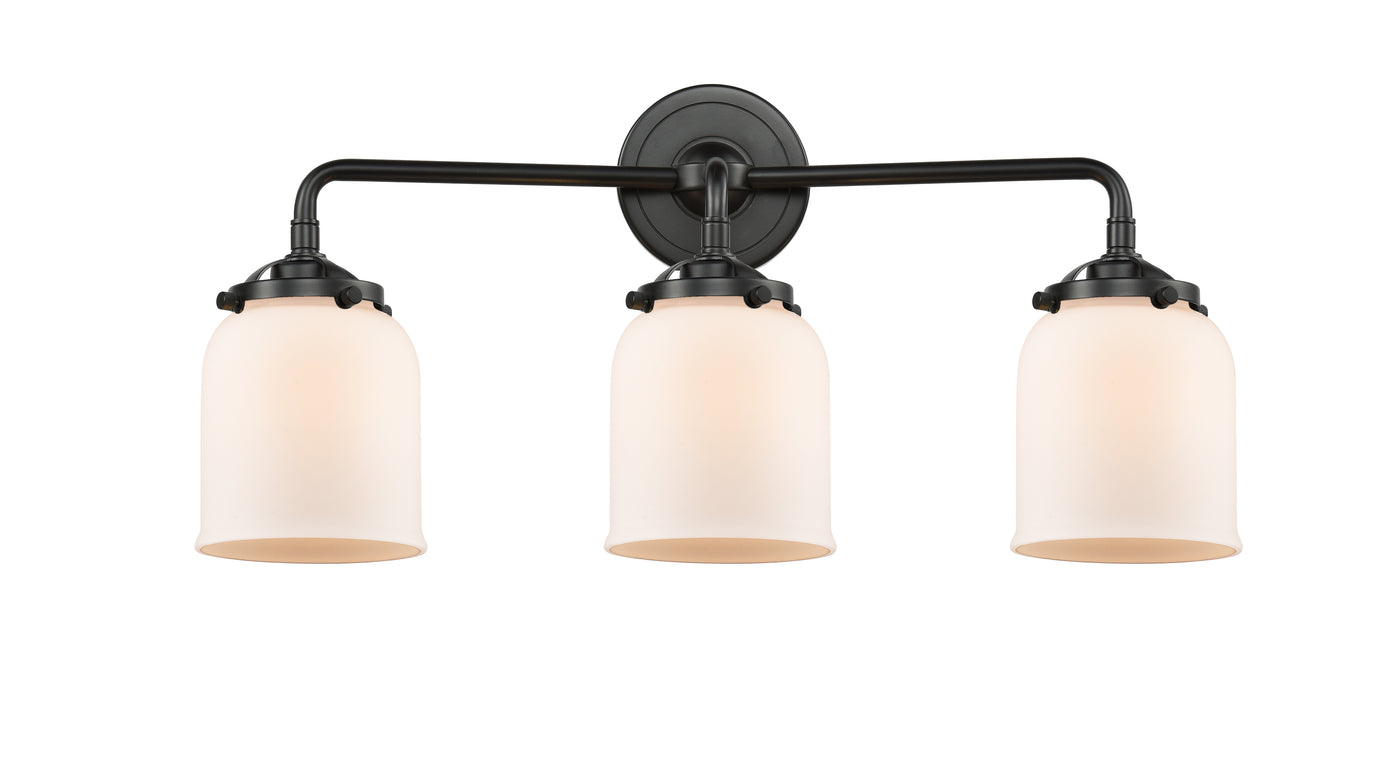 Nouveau Bath Vanity Light Steel Glass