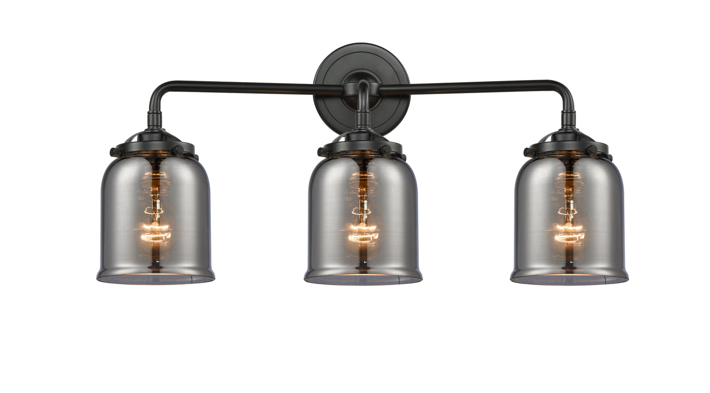 Nouveau Bath Vanity Light Steel Glass
