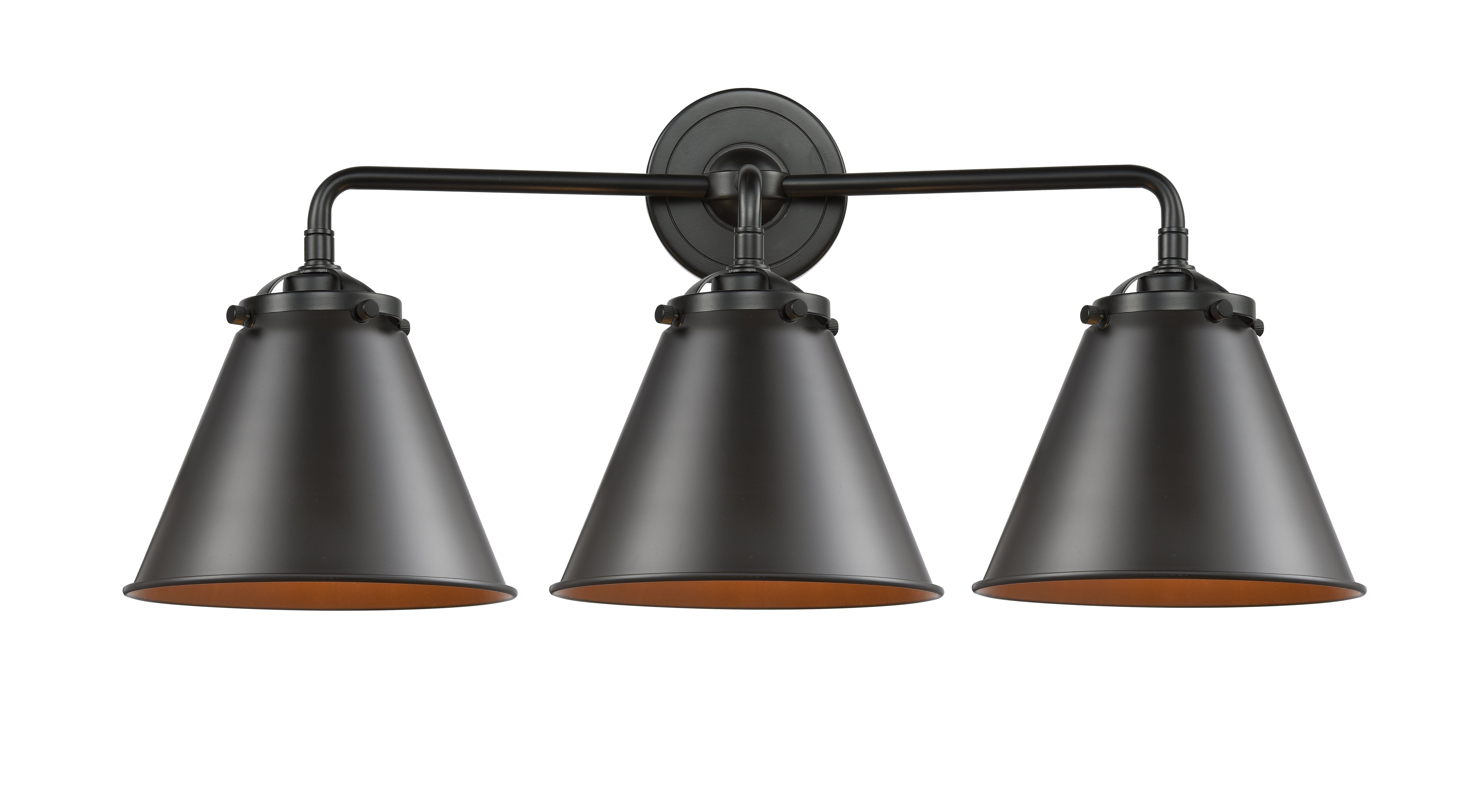 Nouveau Bath Vanity Light Cast Brass Steel