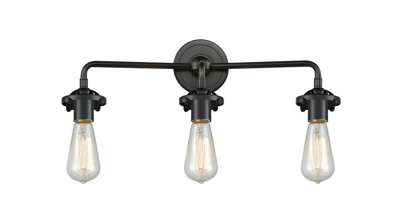 Nouveau Bath Vanity Light Cast Brass Glass