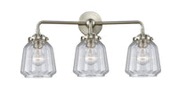 Nouveau Bath Vanity Light Cast Brass Glass