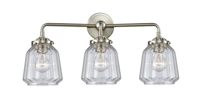 Nouveau Bath Vanity Light Cast Brass Glass