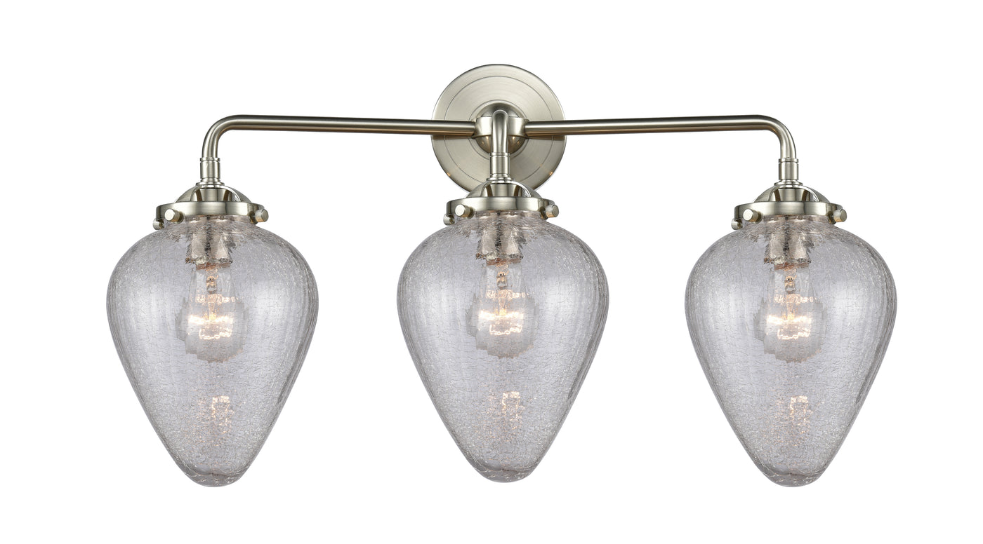 Nouveau Bath Vanity Light Cast Brass 12"