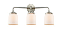 Nouveau Bath Vanity Light Steel Glass