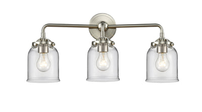 Nouveau Bath Vanity Light Steel Glass