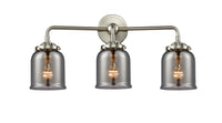 Nouveau Bath Vanity Light Steel Glass