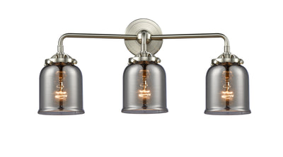 Nouveau Bath Vanity Light Steel Glass