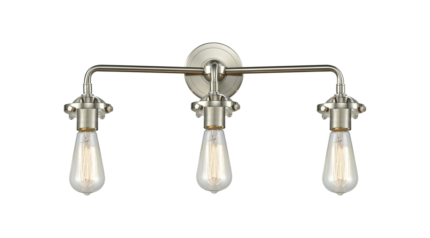 Nouveau Bath Vanity Light Cast Brass Glass