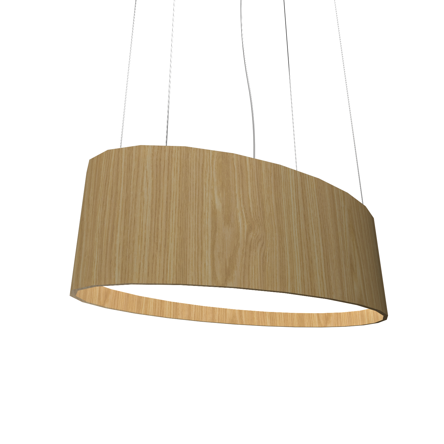 9.84'' Contemporary Oval LED Accord Pendant Light