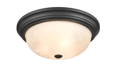 5.5'' Whitton Matte Black 3 Light Flush Mount