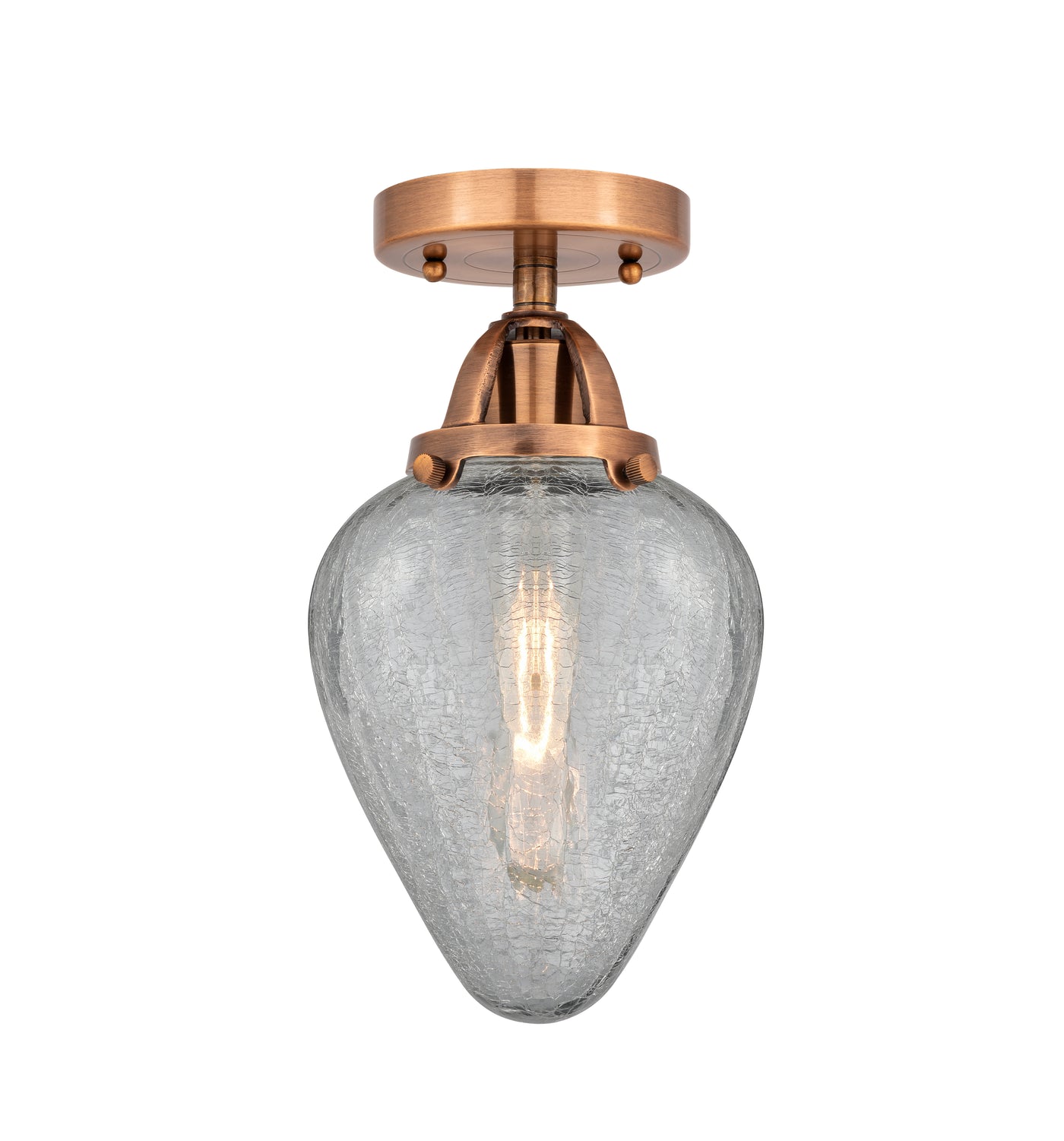Nouveau Semi-Flush Mount Brushed Satin Nickel