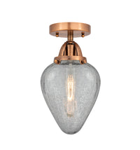 Nouveau Semi-Flush Mount Brushed Satin Nickel