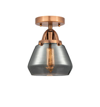 Nouveau Semi-Flush Mount Brushed Satin Nickel