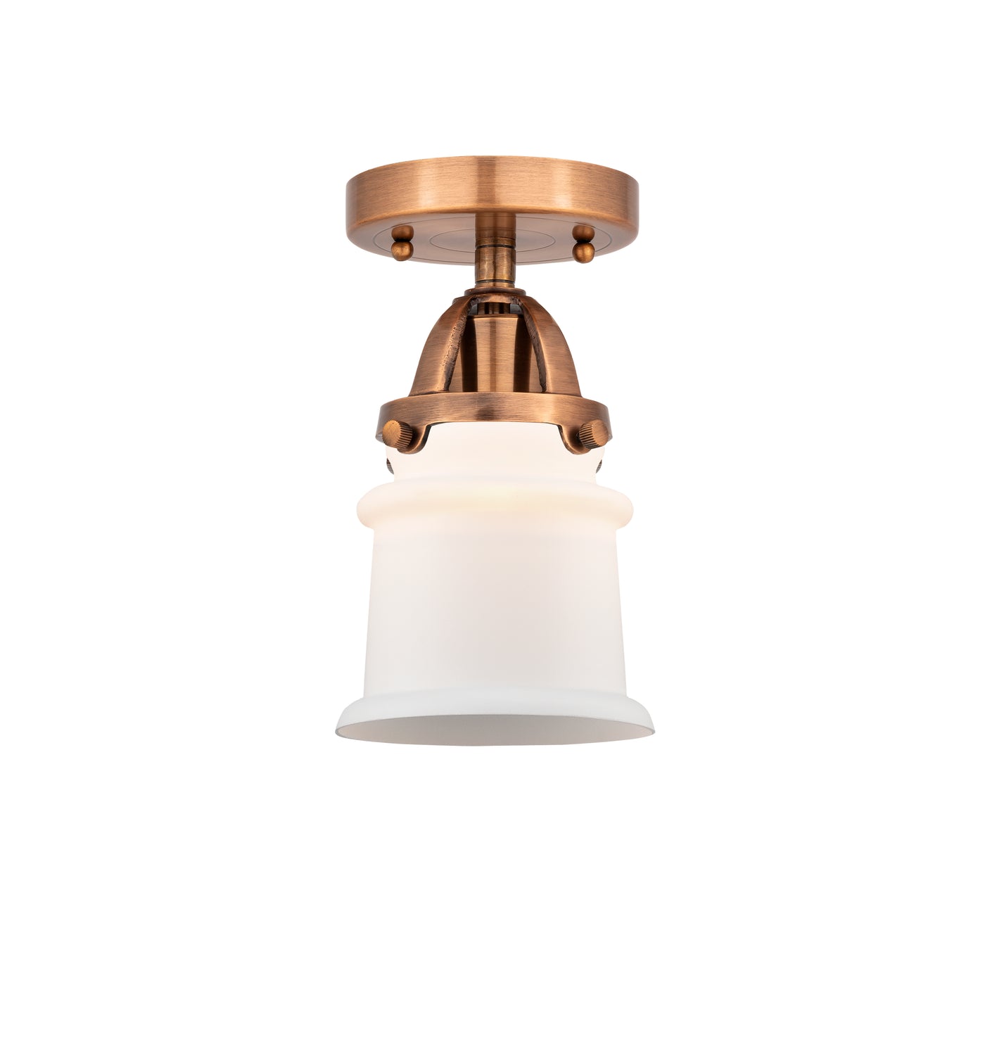 Nouveau Semi-Flush Mount Brushed Satin Nickel
