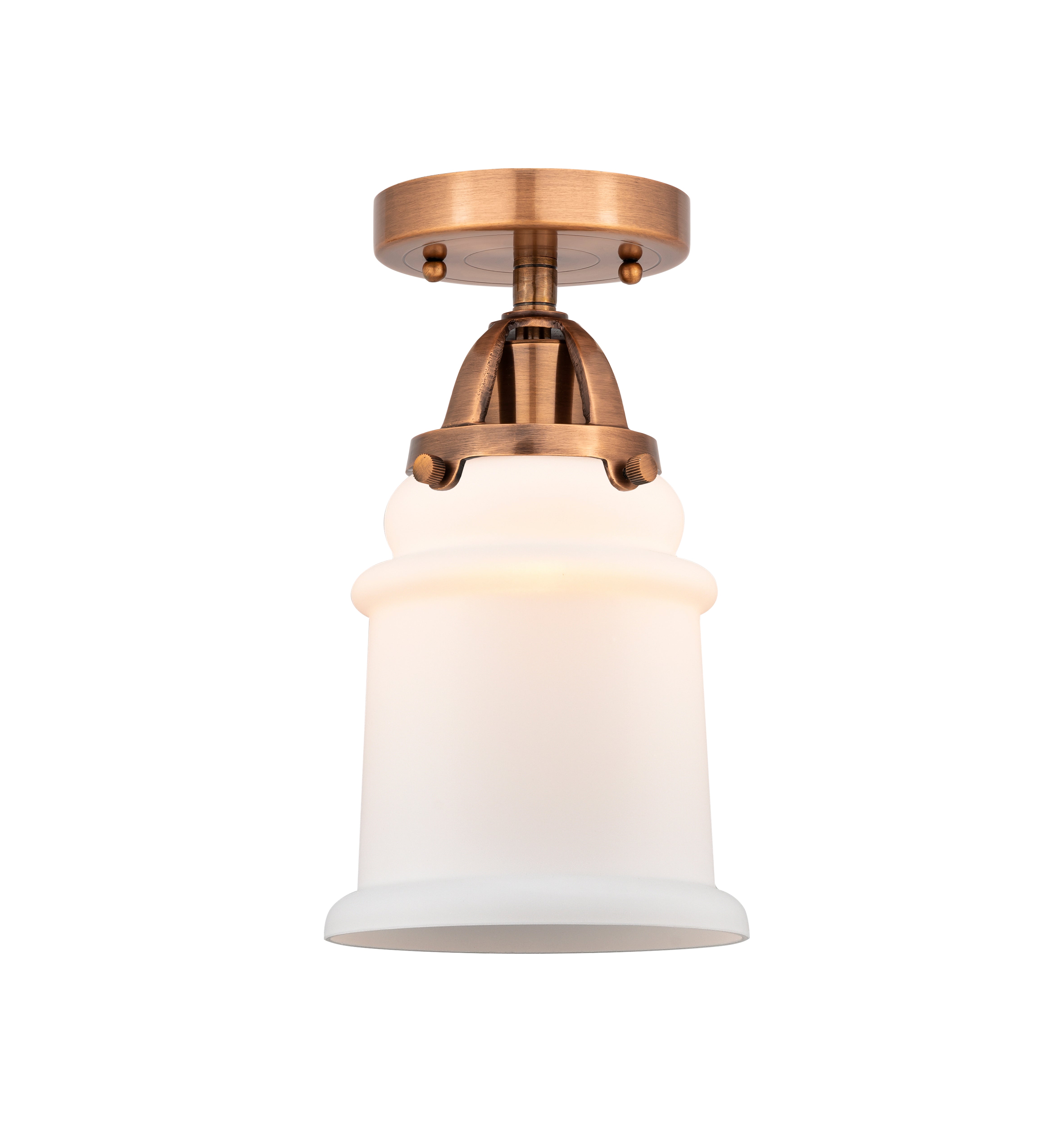Nouveau Semi-Flush Mount Brushed Satin Nickel