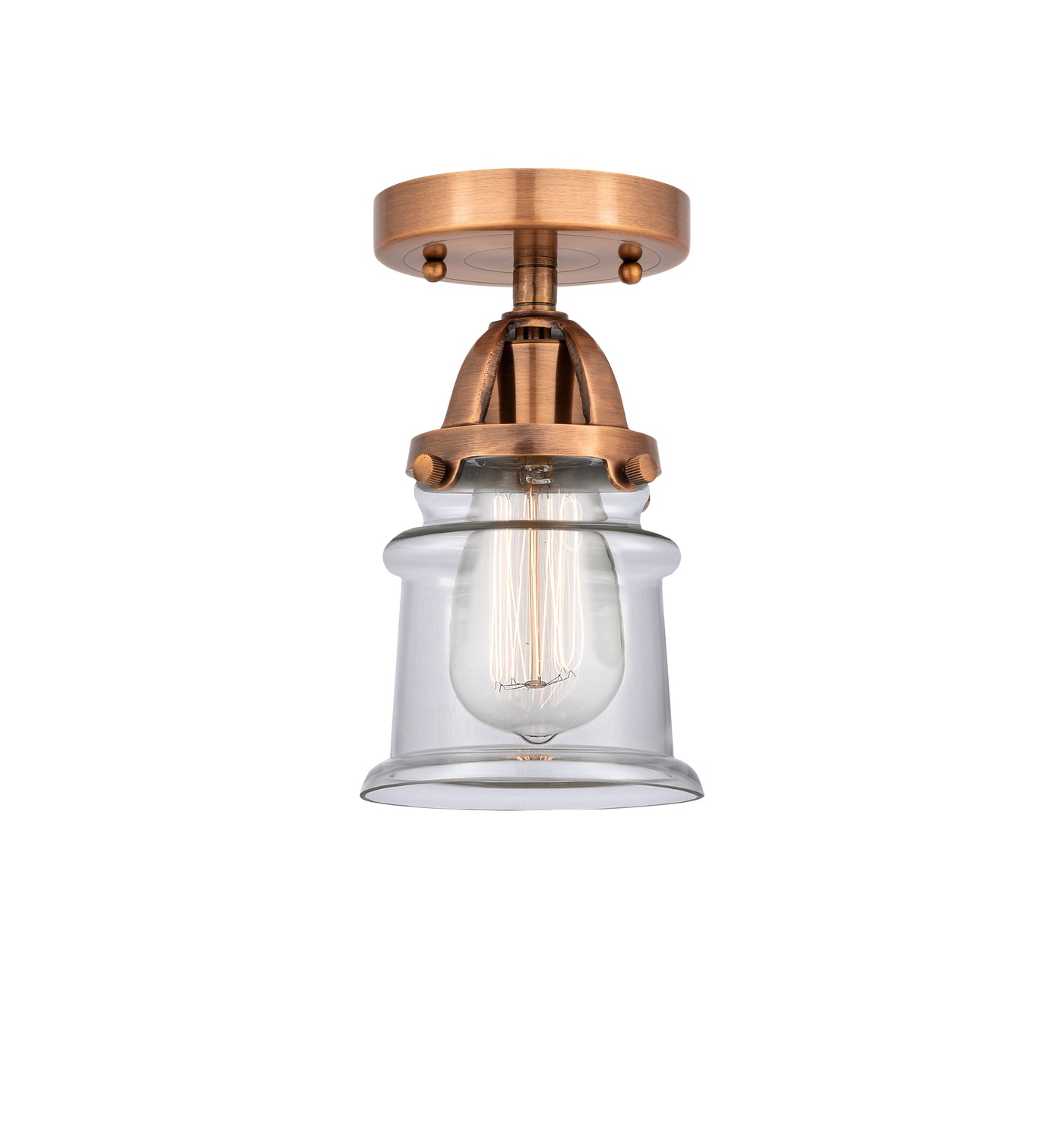 Nouveau Semi-Flush Mount Brushed Satin Nickel