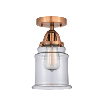 Nouveau Semi-Flush Mount Brushed Satin Nickel