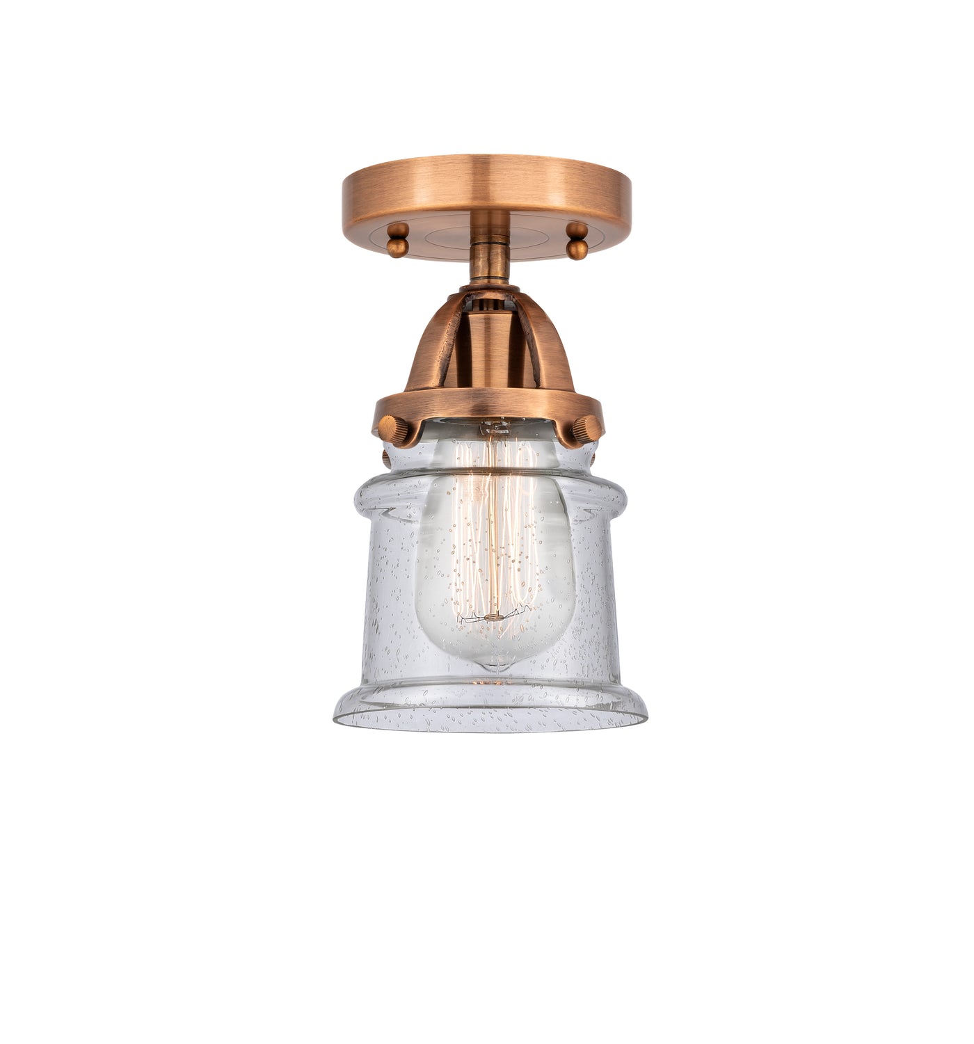 Nouveau Semi-Flush Mount Brushed Satin Nickel