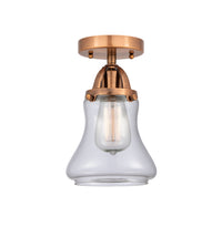 Nouveau Semi-Flush Mount Brushed Satin Nickel