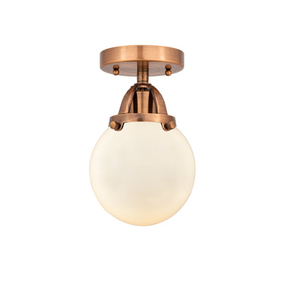 Nouveau Semi-Flush Mount Brushed Satin Nickel