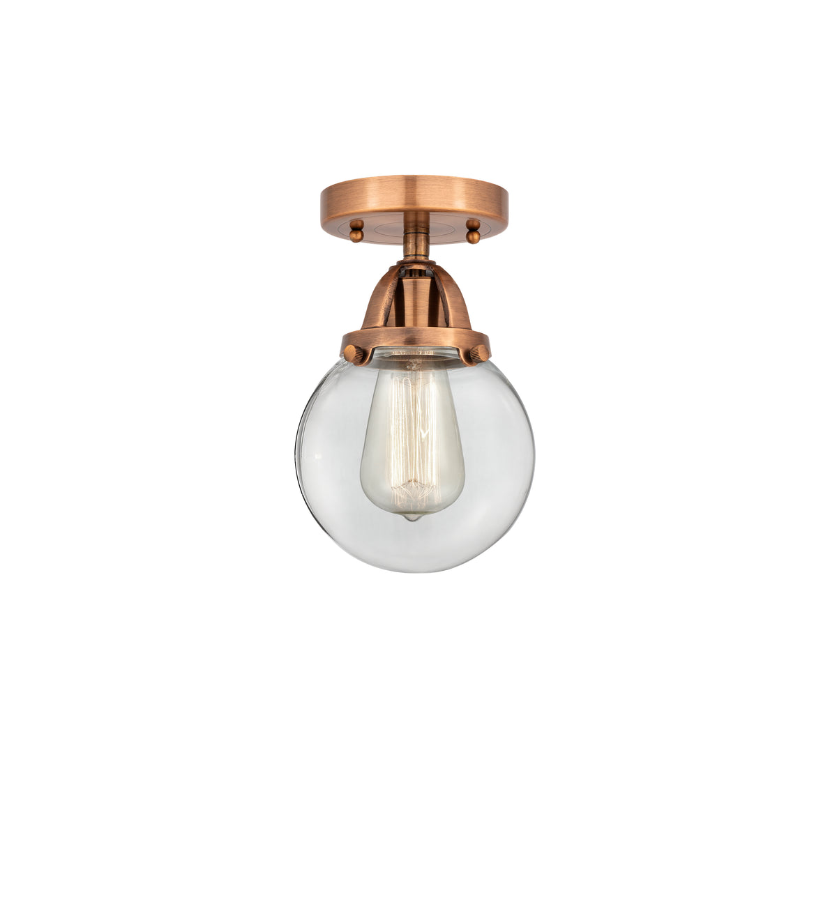 Beacon 6-Inch 1-Light Semi-Flush Mount 9.25-Inch High