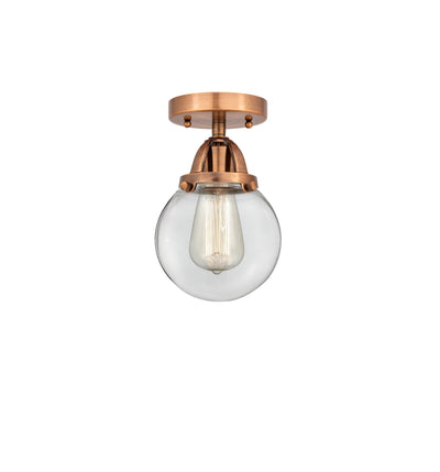 Nouveau Semi-Flush Mount Brushed Satin Nickel