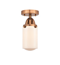 Nouveau Semi-Flush Mount Brushed Satin Nickel