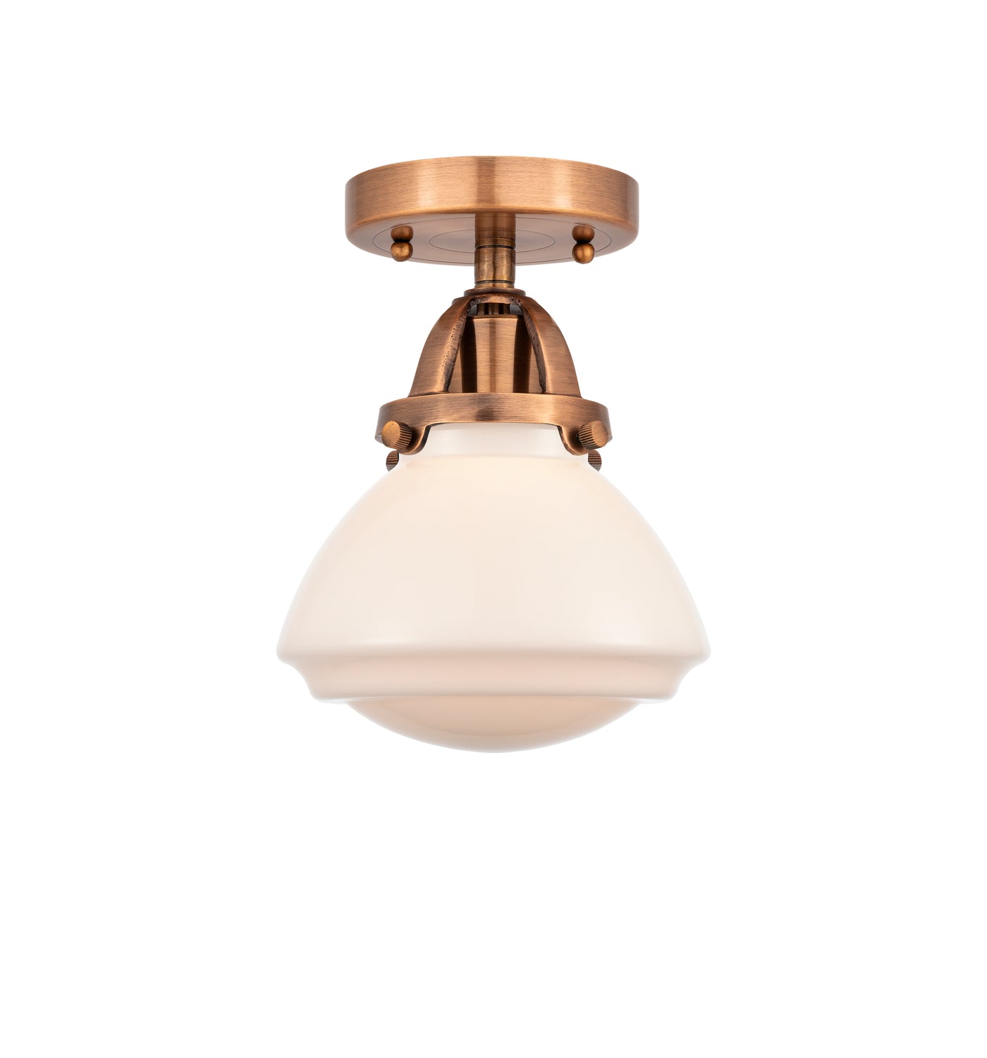 Nouveau Semi-Flush Mount Brushed Satin Nickel