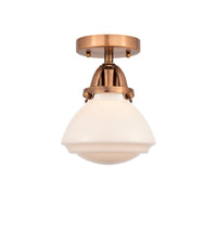 Nouveau Semi-Flush Mount Brushed Satin Nickel